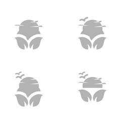 ecology icon, concept of environmental factors, vector illustration