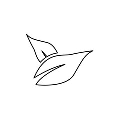 Obraz premium leaves icon, ecology concept, vector illustration