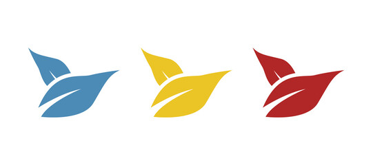 Naklejka premium leaves icon, ecology concept, vector illustration