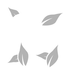 leaves icon, ecology concept, vector illustration