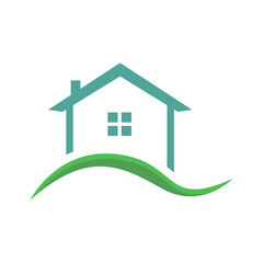 house icon on a white background, vector illustration