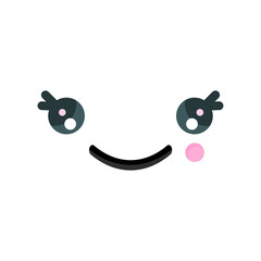 Smiley icon on white background, vector illustration