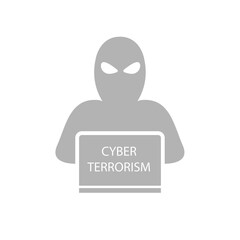 Terrorism stop icon, counter-terrorism concept, vector illustration