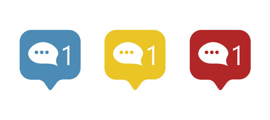 single message icon, cloud, message concept, vector illustration