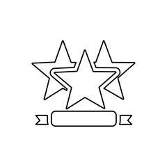 stars icon, evaluation concept, vector illustration