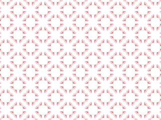 Abstract retro pink flower pattern in with background, seamless illustration for design.