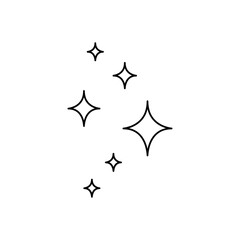 stars icon on a white background, vector illustration