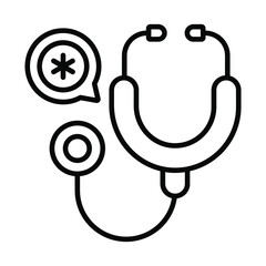 stethoscope Modern concepts design, vector illustration
