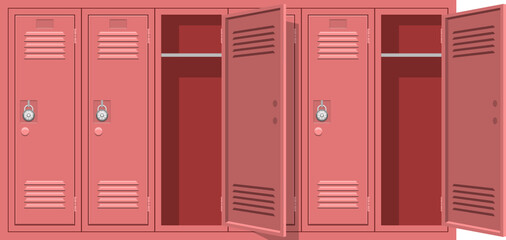 School locker clipart design illustration