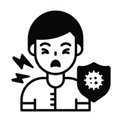 corona patient Modern concepts design, vector illustration