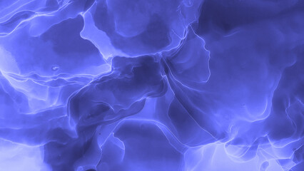 Alcohol ink. Banner. Abstract effect. Vintage illustration with watercolor in shades of blue for decorative design.