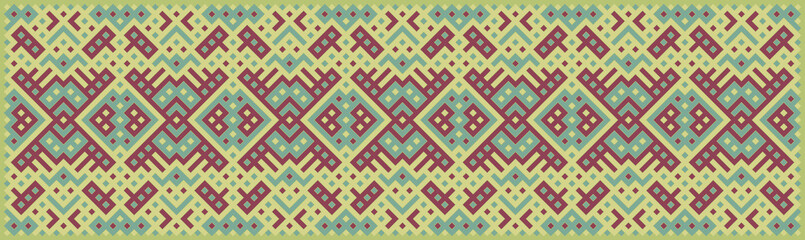 Multicolor truchet tiling connections illustration