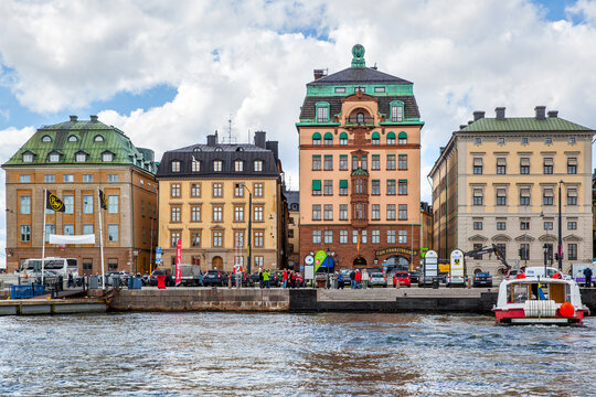 Buildings on the waterfront in Stockholm