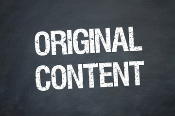 Obraz premium Original Content