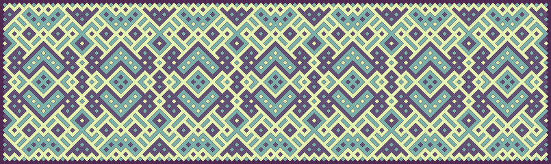 Multicolor truchet tiling connections illustration