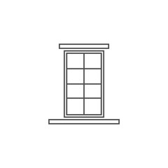 House windows logo icon design illustration template