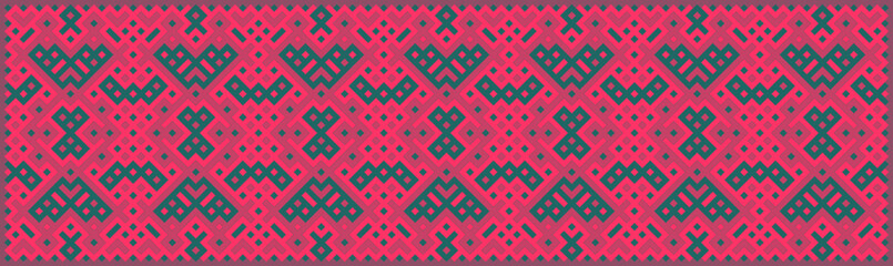 Multicolor truchet tiling connections illustration