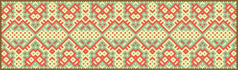 Multicolor truchet tiling connections illustration