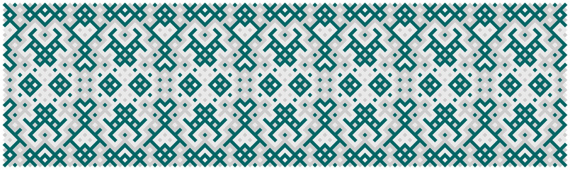 Multicolor truchet tiling connections illustration