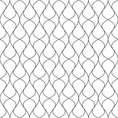 Fototapeta premium Vector seamless texture. Modern geometric background. Mesh of thin threads.