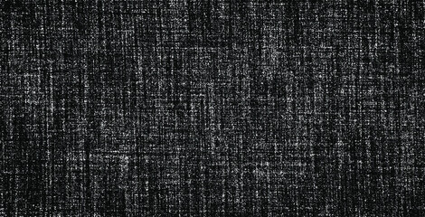 Vector fabric texture. Distressed texture of weaving fabric. Grunge background. Abstract halftone vector illustration. Overlay to create interesting effect and depth. Black isolated on white. EPS10.