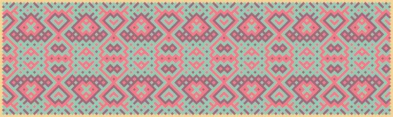 Multicolor truchet tiling connections illustration