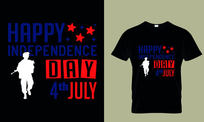  HAPPY INDEPENDENCE DAY 4th JULY CUSTOM T-SHIRT.