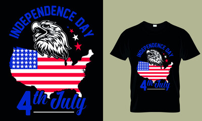 INDEPENDENCE DAY 4th JULY CUSTOM T-SHIRT.