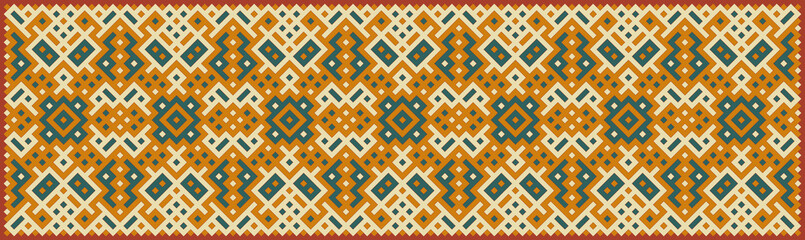 Multicolor truchet tiling connections illustration