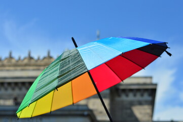 Parada Równości, LGBTQIA+, Pride, Parasol, tęcza  © felicytka
