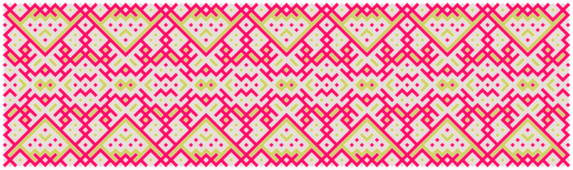 Multicolor truchet tiling connections illustration