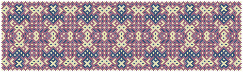 Multicolor truchet tiling connections illustration