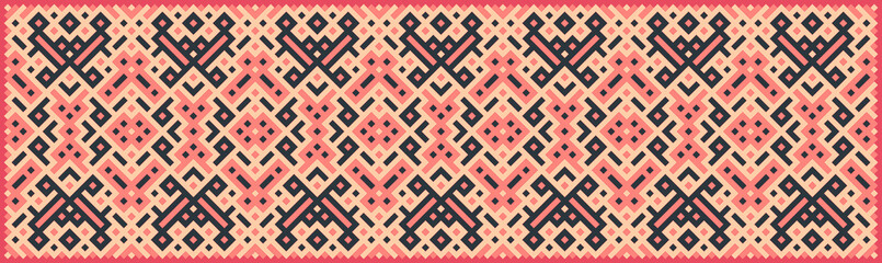 Multicolor truchet tiling connections illustration