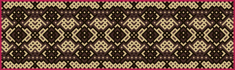 Multicolor truchet tiling connections illustration