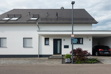 mordern house facade in south germany