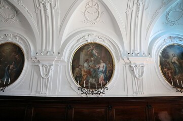 Forio - Dipinti settecenteschi nella Chiesa di Santa Maria Visitapoveri