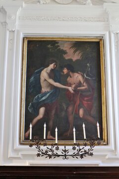 Forio - Dipinto nel presbiterio della Chiesa di Santa Maria Visitapoveri