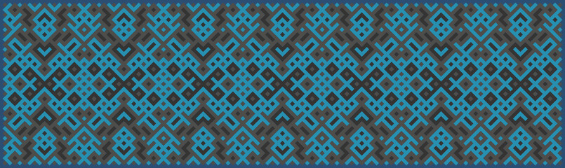 Multicolor truchet tiling connections illustration