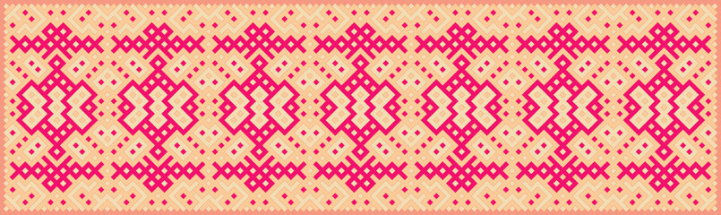 Multicolor truchet tiling connections illustration