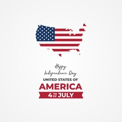 Happy U.S. of America Independence Day, American independence day, designs for posters, backgrounds, cards, banners, stickers, etc