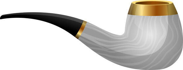 Smoking pipe clipart design illustration