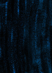 brush strokes reminds of blue glitter on a black background. Golden explosion of confetti.