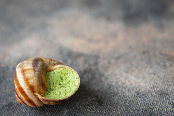 snails food ready to eat fresh healthy meal food snack diet on the table copy space food background rustic top view