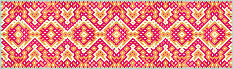 Multicolor truchet tiling connections illustration