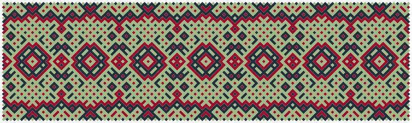 Multicolor truchet tiling connections illustration