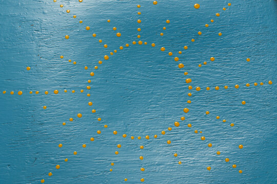 This is an image of the sun on a blue background.