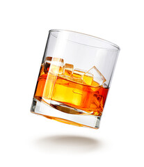 whiskey glass isolated