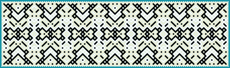 Multicolor truchet tiling connections illustration