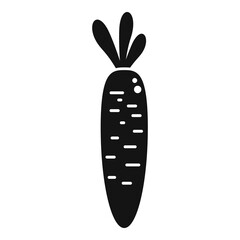 Eco carrot icon simple vector. Organic farming