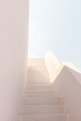 Stairway to heaven in Santorini, Greece, Cyclades